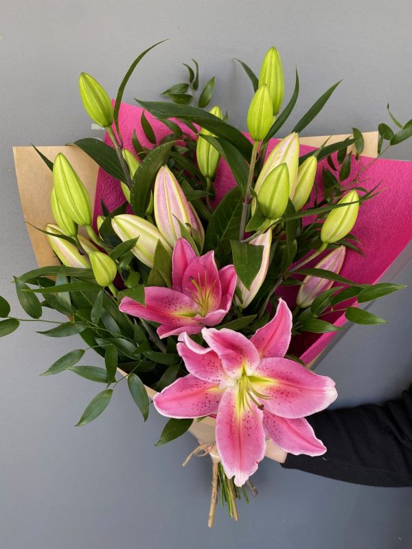 Sweet scented oriental lily bouquet Adelaide Hills Florist